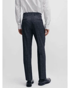 BOSS Mens Hutson Genius Patterned Slim Fit Suit Dark Blue 13 BOSS Mens Hutson Genius Patterned Slim Fit Suit Dark Blue -Boss Shop boss mens hutson genius patterned slim fit suit dark blue p44530 280721 zoom