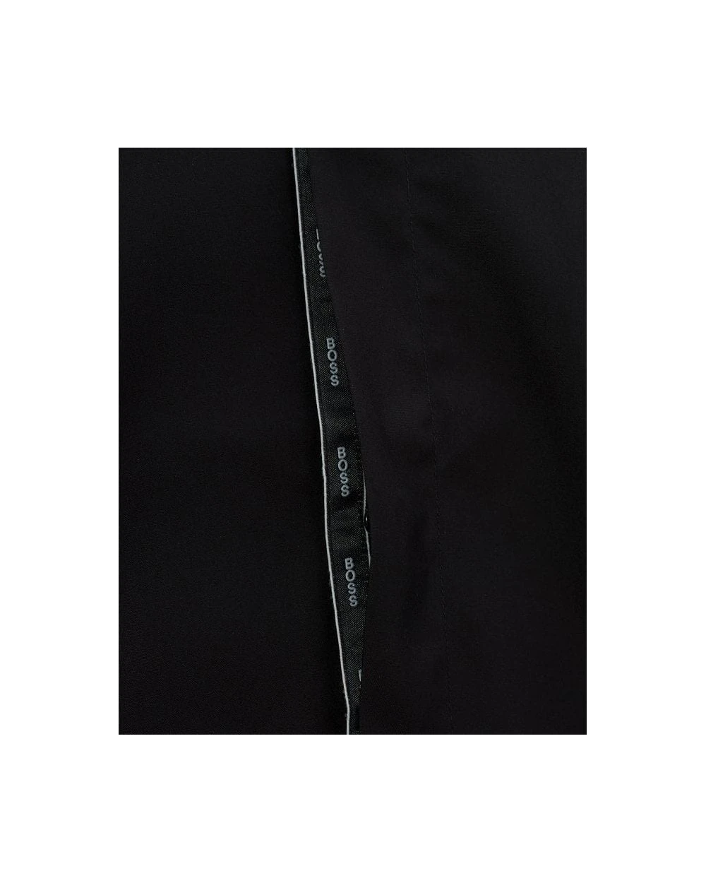 BOSS Mens Javis Logo Placket Slim Fit Shirt Black 5 BOSS Mens Javis Logo Placket Slim Fit Shirt Black - Image 3
