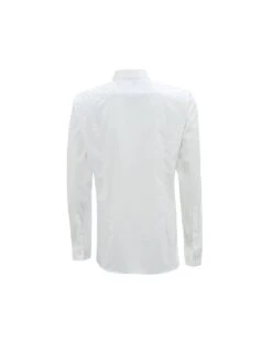 BOSS Mens Javis Logo Placket Slim Fit Shirt White -Boss Shop boss mens javis logo placket slim fit shirt white p43864 273223 image