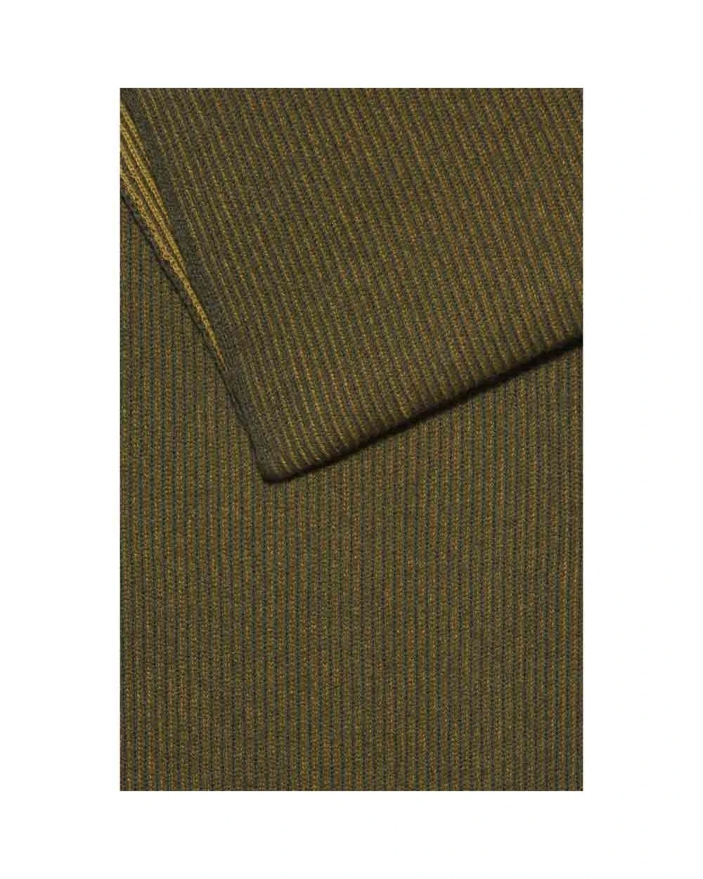 BOSS Mens Kosimo Dark Green Wool Blend Ribbed Scarf 3 BOSS Mens Kosimo Dark Green Wool Blend Ribbed Scarf - Image 2