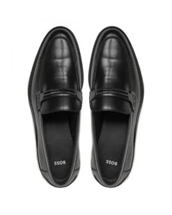 BOSS Mens Larry Moccasins Black 8 BOSS Mens Larry Moccasins Black -Boss Shop boss mens larry moccasins black p44444 279887 zoom