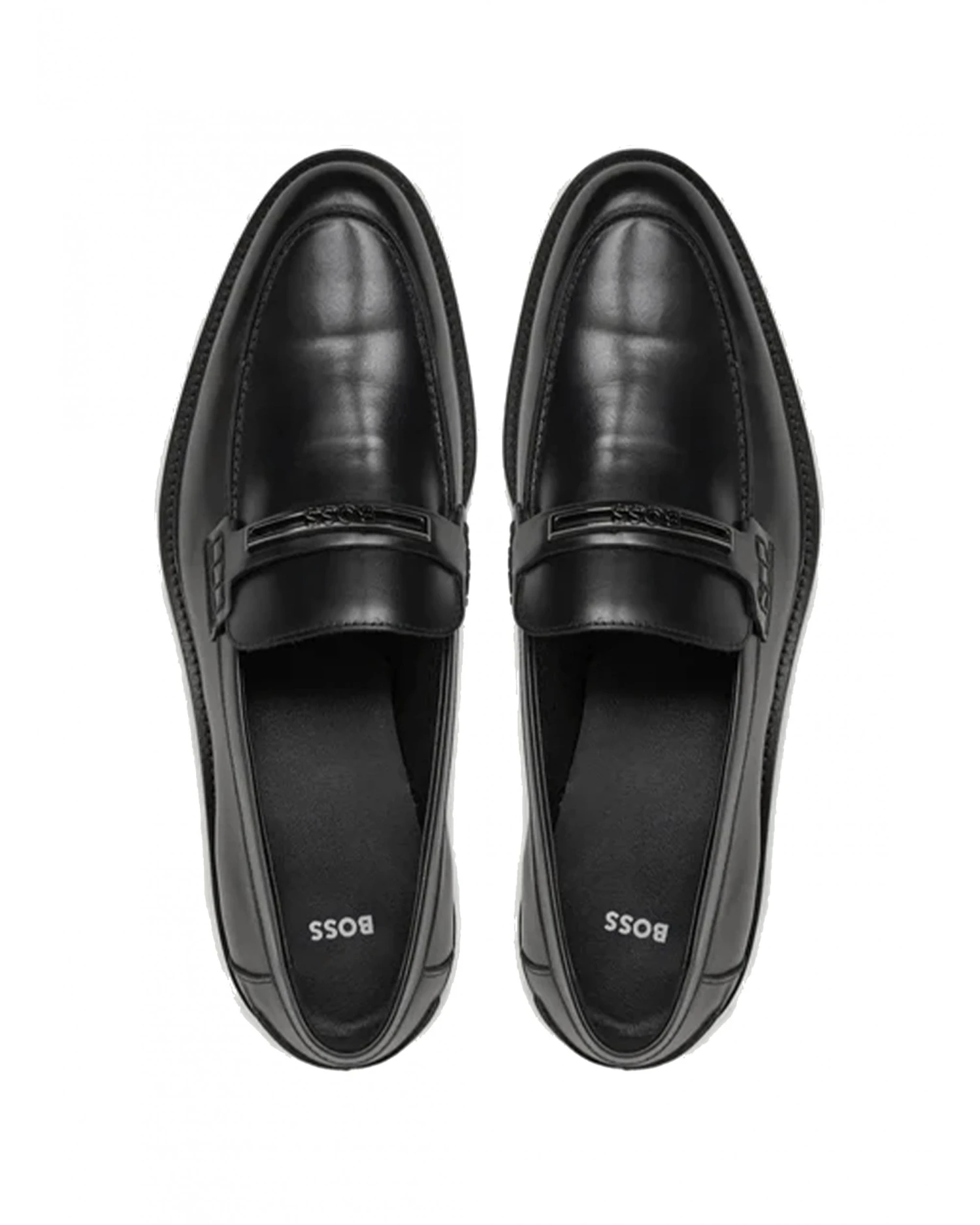 BOSS Mens Larry Moccasins Black 5 BOSS Mens Larry Moccasins Black - Image 3