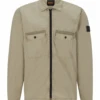 BOSS Mens LeBold Overshirt Med Beige -Boss Shop boss mens lebold overshirt med beige p42947 268994 image