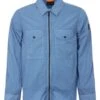 BOSS Mens Lovel Crinkle Effect Zip Overshirt, Blue Jacket -Boss Shop boss mens lovel crinkle effect zip overshirt blue jacket p42760 258763 zoom