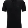 BOSS Mens Nos Logo Patch Passenger Polo Shirt Black -Boss Shop boss mens nos logo patch passenger polo shirt black p44486 280484 zoom