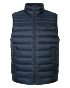 BOSS Mens Odeno Lightweight Gilet Dark Blue