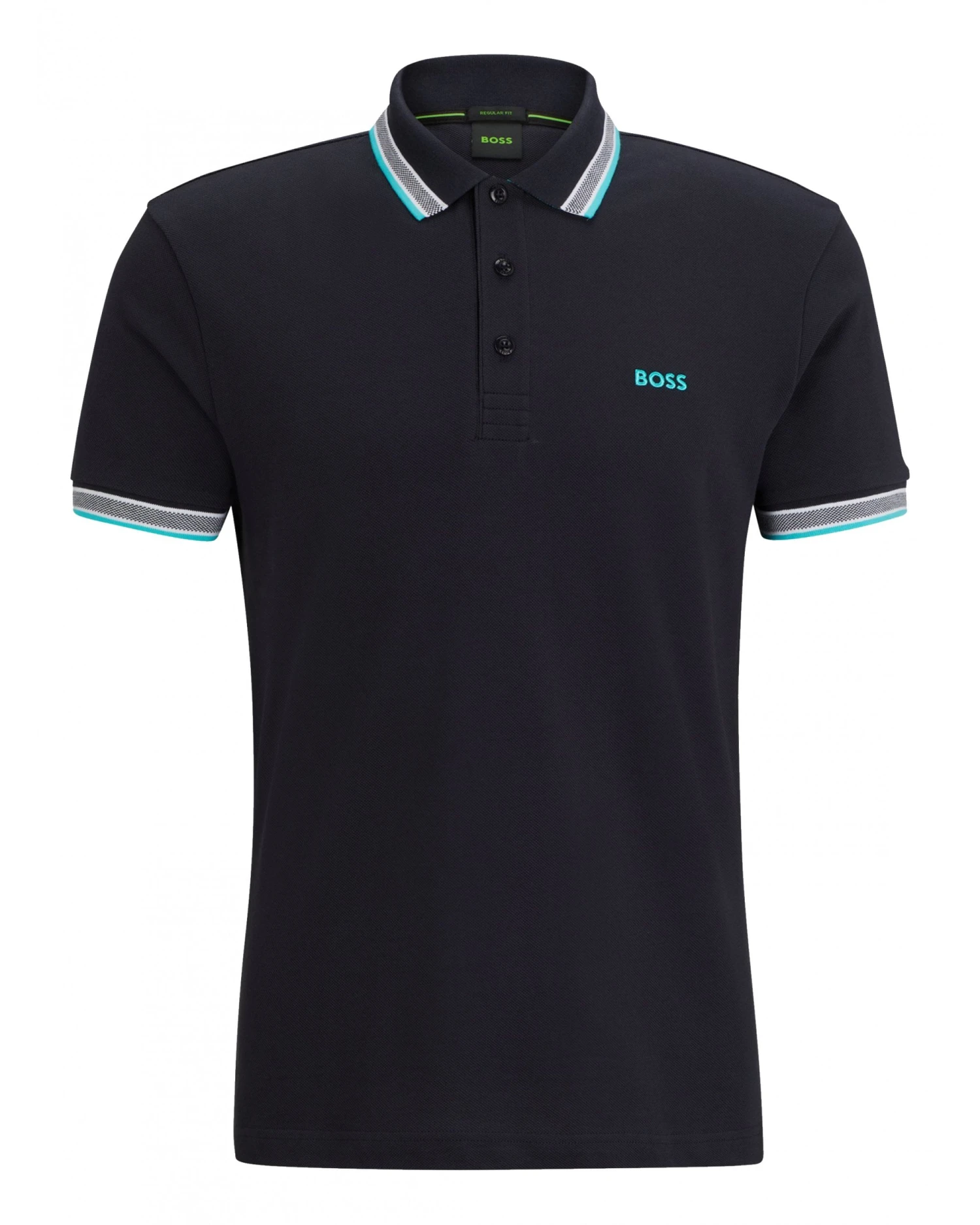 BOSS Mens Paddy Polo Shirt Dark Blue 3 BOSS Mens Paddy Polo Shirt Dark Blue