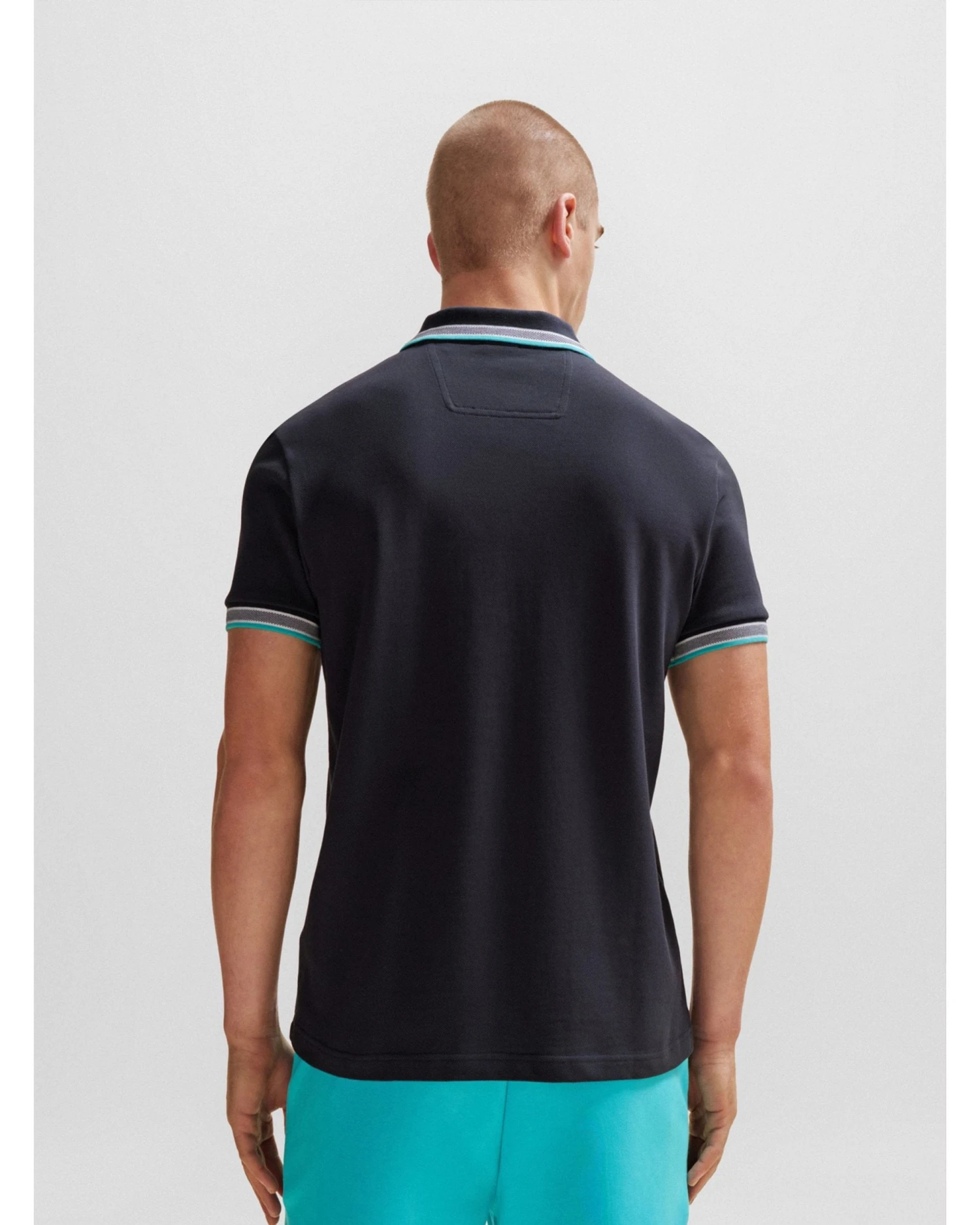 BOSS Mens Paddy Polo Shirt Dark Blue 6 BOSS Mens Paddy Polo Shirt Dark Blue - Image 4