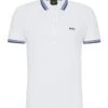 BOSS Mens Paddy Polo Shirt Light Natural White 1 BOSS Mens Paddy Polo Shirt Light Natural White -Boss Shop boss mens paddy polo shirt light natural white p43648 271278 zoom
