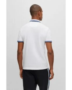 BOSS Mens Paddy Polo Shirt Light Natural White -Boss Shop boss mens paddy polo shirt light natural white p43648 271296 image