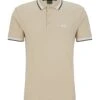 BOSS Mens Paddy Polo Shirt Med Beige -Boss Shop boss mens paddy polo shirt med beige p43645 271248 zoom