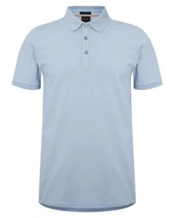 BOSS Mens Passenger Polo Shirt Light Pastel Blue