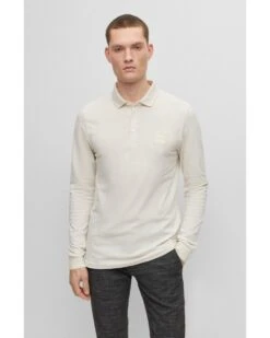 New Arrival -Boss Shop boss mens passerby polo shirt beige p43837 276405 image