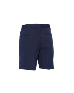BOSS Mens Pepe Navy Blue Relaxed Fit Pleat-Front Shorts -Boss Shop boss mens pepe navy blue relaxed fit pleat front shorts p45034 280325 image