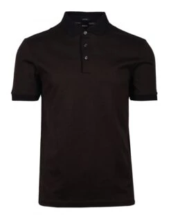 BOSS Mens Prout Polo Shirt Black