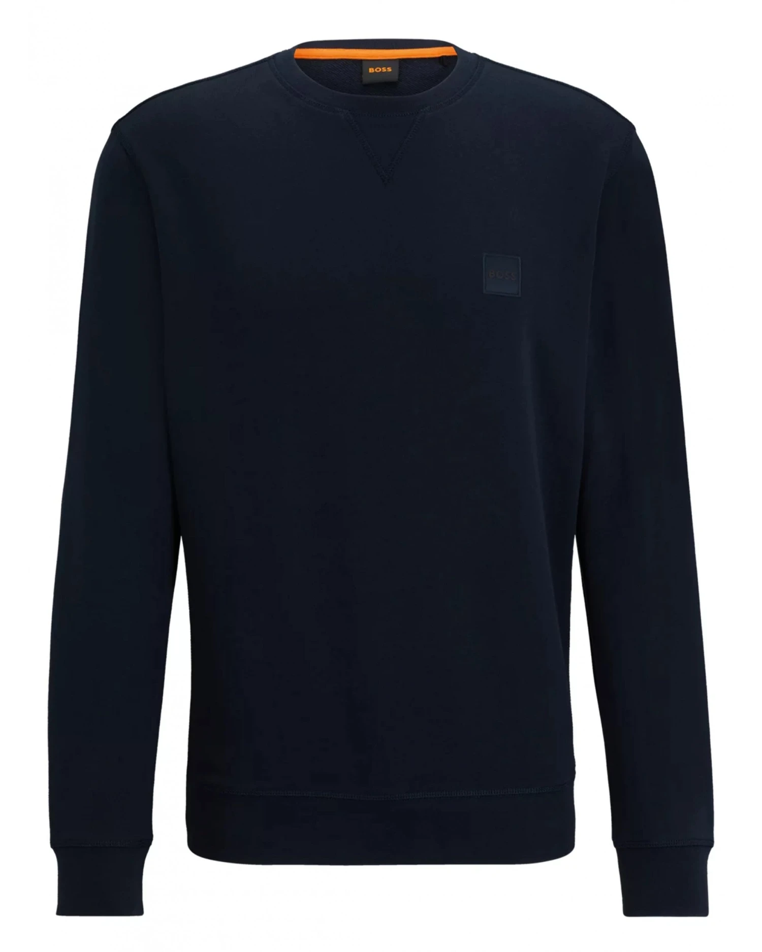 BOSS Mens Relaxed Fit WeStart Sweatshirt Dark Blue 3 BOSS Mens Relaxed Fit WeStart Sweatshirt Dark Blue