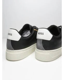 BOSS Mens Rhys Tenn Trainer Black 9 BOSS Mens Rhys Tenn Trainer Black -Boss Shop boss mens rhys tenn trainer black p43856 279318 zoom