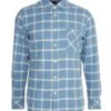 BOSS Mens Riou Light Pastel Blue Checked Flannel Shirt -Boss Shop boss mens riou light pastel blue checked flannel shirt p42759 258597 zoom