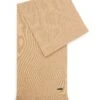 BOSS Mens Ruschel Scarf Med Beige -Boss Shop boss mens ruschel scarf med beige p43680 278630 zoom