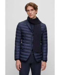 BOSS Mens Ruschel Scarf Navy -Boss Shop boss mens ruschel scarf navy p43681 276031 image