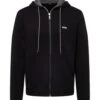 BOSS Mens Saggy Zip Through Hoodie, Black Jacket -Boss Shop boss mens saggy zip through hoodie black jacket p42903 262092 zoom
