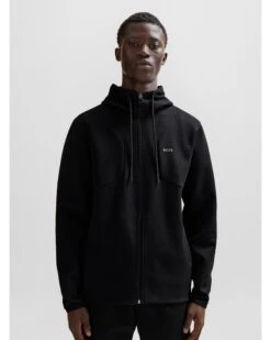BOSS Mens Saggy Zip Up Hoodie Black -Boss Shop boss mens saggy zip up hoodie black p44470 279950 zoom