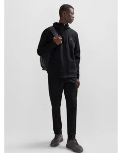 BOSS Mens Saggy Zip Up Hoodie Black -Boss Shop boss mens saggy zip up hoodie black p44470 279955 zoom