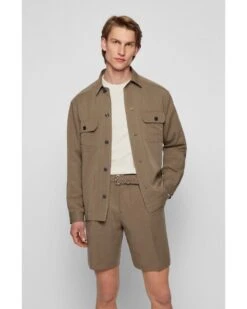 BOSS Mens Sash-Sdw Khaki Woven Suede Belt 10 BOSS Mens Sash-Sdw Khaki Woven Suede Belt -Boss Shop boss mens sash sdw khaki woven suede belt p41427 236776 image