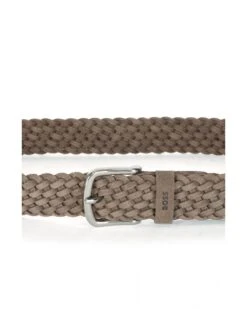BOSS Mens Sash-Sdw Khaki Woven Suede Belt 11 BOSS Mens Sash-Sdw Khaki Woven Suede Belt -Boss Shop boss mens sash sdw khaki woven suede belt p41427 236780 image