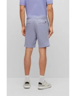 BOSS Mens Schino-Slim Light Purple Stretch Cotton Shorts -Boss Shop boss mens schino slim light purple stretch cotton shorts p42942 258999 zoom