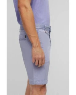 BOSS Mens Schino-Slim Light Purple Stretch Cotton Shorts -Boss Shop boss mens schino slim light purple stretch cotton shorts p42942 259005 zoom