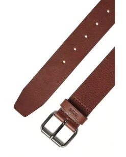 BOSS Mens Serge Dark Brown Italian-Leather Belt -Boss Shop boss mens serge dark brown italian leather belt p40929 228627 image
