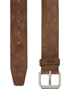 BOSS Mens Serge Roller Buckle Belt Dark Brown -Boss Shop boss mens serge roller buckle belt dark brown p44449 282322 zoom