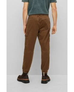 BOSS Mens Sisla Relaxed Fit Cargo Trousers Brown -Boss Shop boss mens sisla relaxed fit cargo trousers brown p44312 276615 image