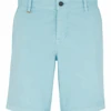 BOSS Mens Slim Fit Chino Shorts Open Blue -Boss Shop boss mens slim fit chino shorts open blue p42940 267689 image