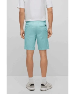 BOSS Mens Slim Fit Chino Shorts Open Blue -Boss Shop boss mens slim fit chino shorts open blue p42940 267707 image