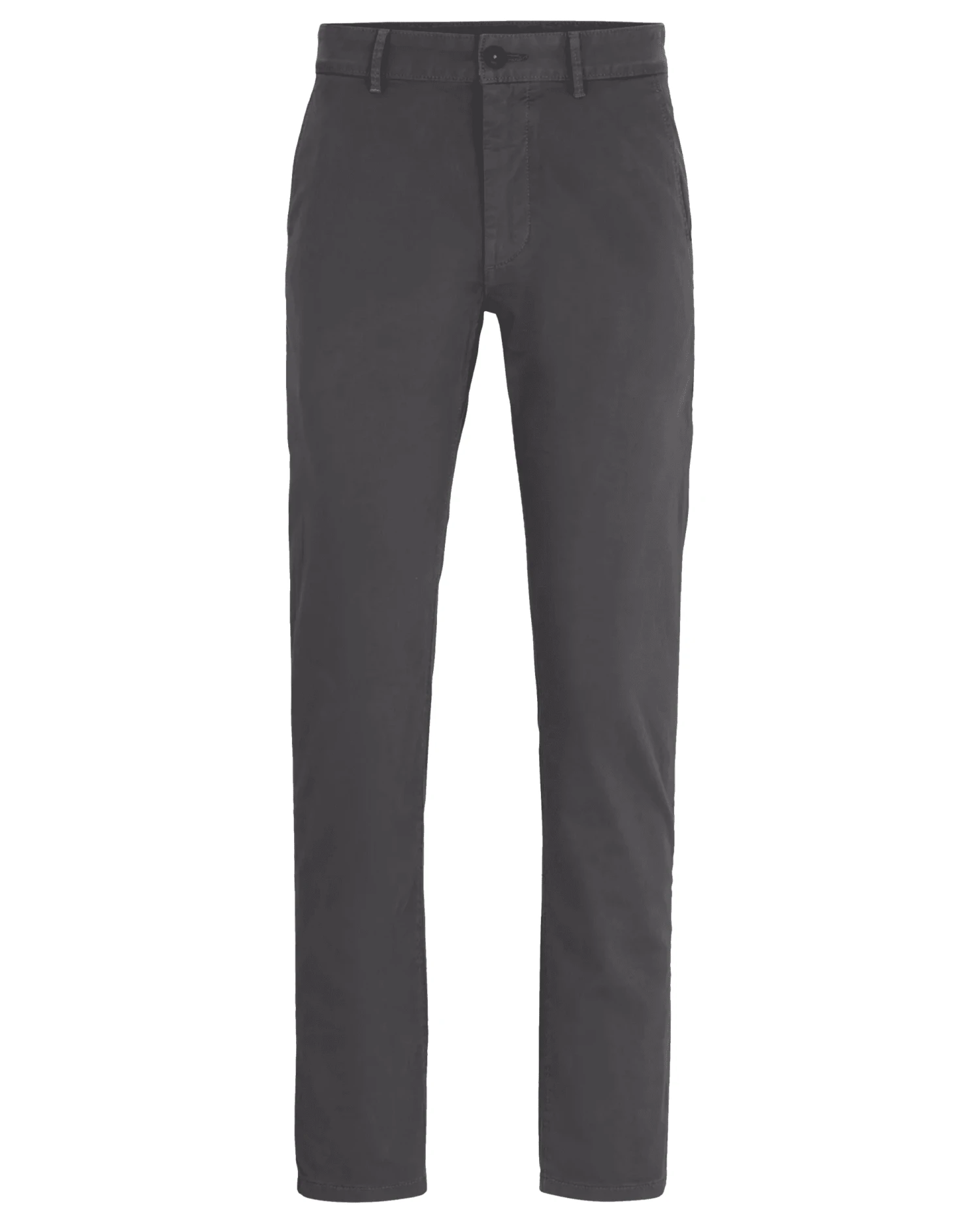 BOSS Mens Slim Fit Cotton Satin Chino Trousers Grey 3 BOSS Mens Slim Fit Cotton Satin Chino Trousers Grey