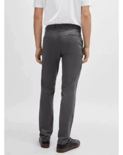 BOSS Mens Slim Fit Cotton Satin Chino Trousers Grey 8 BOSS Mens Slim Fit Cotton Satin Chino Trousers Grey -Boss Shop boss mens slim fit cotton satin chino trousers grey p44502 280591 zoom