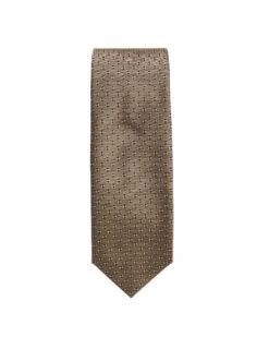 BOSS Mens T-Tie Medium Beige Pattern Tie