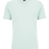 BOSS Mens Tales Patch T Shirt Light Pastel Green -Boss Shop boss mens tales patch t shirt light pastel green p43557 271370 image
