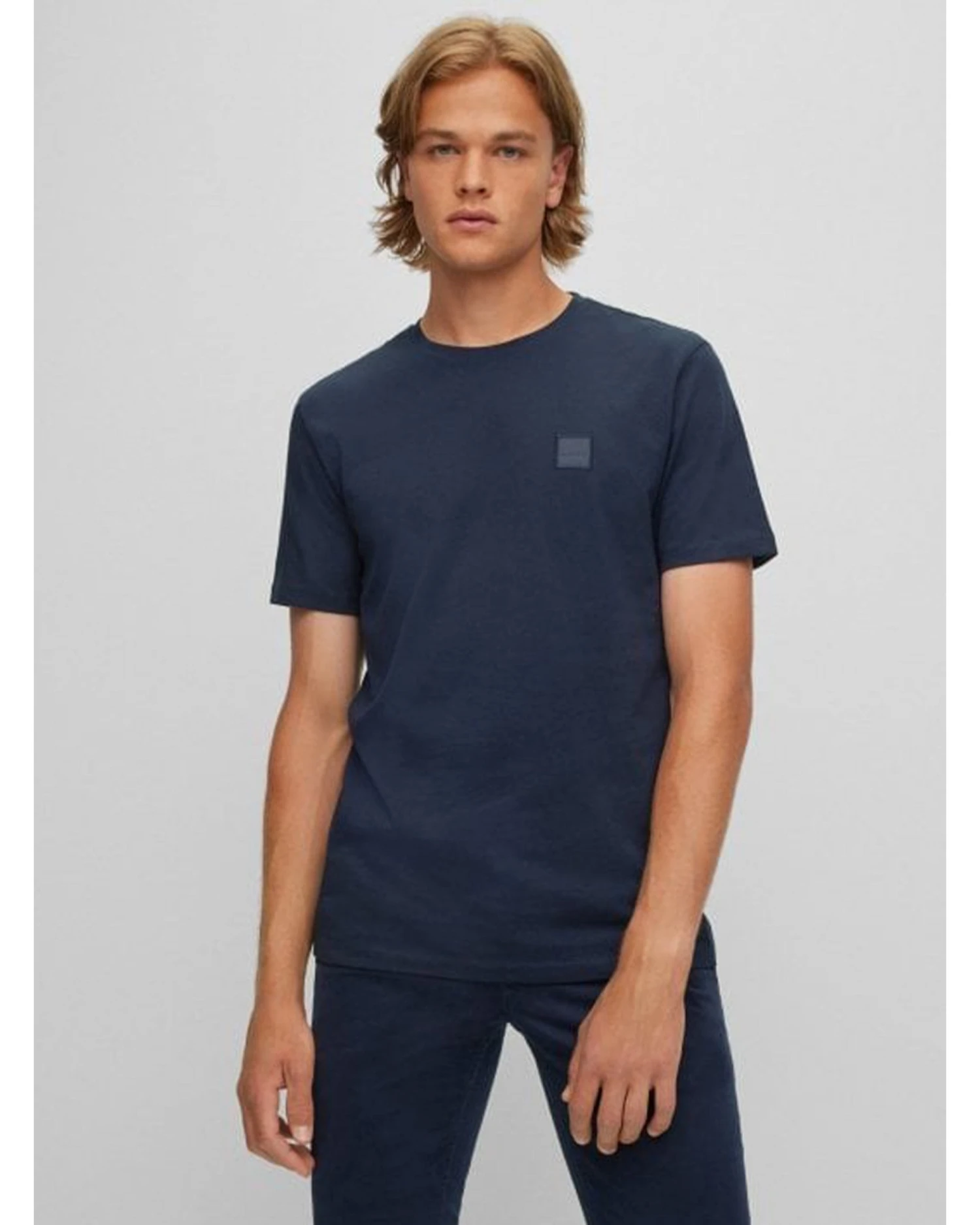 BOSS Mens Tales T Shirt Dark Blue 4 BOSS Mens Tales T Shirt Dark Blue - Image 2