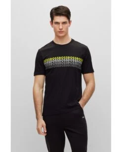 BOSS Mens Tee 2 T Shirt Black -Boss Shop boss mens tee 2 t shirt black p42892 268842 zoom