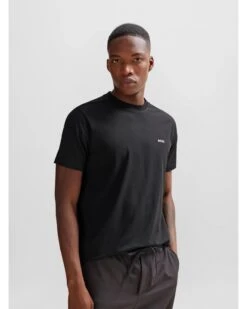 BOSS Mens Tee T Shirt Black -Boss Shop boss mens tee t shirt black p44453 279685 zoom