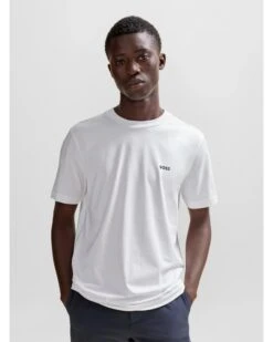 BOSS Mens Tee T Shirt White -Boss Shop boss mens tee t shirt white p44454 279703 zoom
