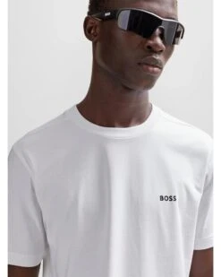 BOSS Mens Tee T Shirt White -Boss Shop boss mens tee t shirt white p44454 279709 zoom