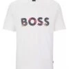 BOSS Mens Teeart Relaxed Fit Camo Logo T Shirt, White Tee -Boss Shop boss mens teeart relaxed fit camo logo t shirt white tee p42920 263372 zoom