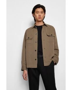 BOSS Mens Ther-B Black Monogram Print Rubberised Leather Belt -Boss Shop boss mens ther b black monogram print rubberised leather belt p41428 238234 image