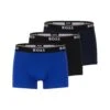 BOSS Mens Three-Pack Logo Waistband Boxers, Black/Navy/Blue Trunks 1 BOSS Mens Three-Pack Logo Waistband Boxers, Black/Navy/Blue Trunks -Boss Shop boss mens three pack logo waistband boxers black navy blue trunks p42829 258970 zoom