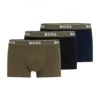 BOSS Mens Three Pack Of Trunks Multicoloured -Boss Shop boss mens three pack of trunks multicoloured p43697 278938 zoom