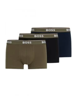 BOSS Mens Three Pack Of Trunks Multicoloured
